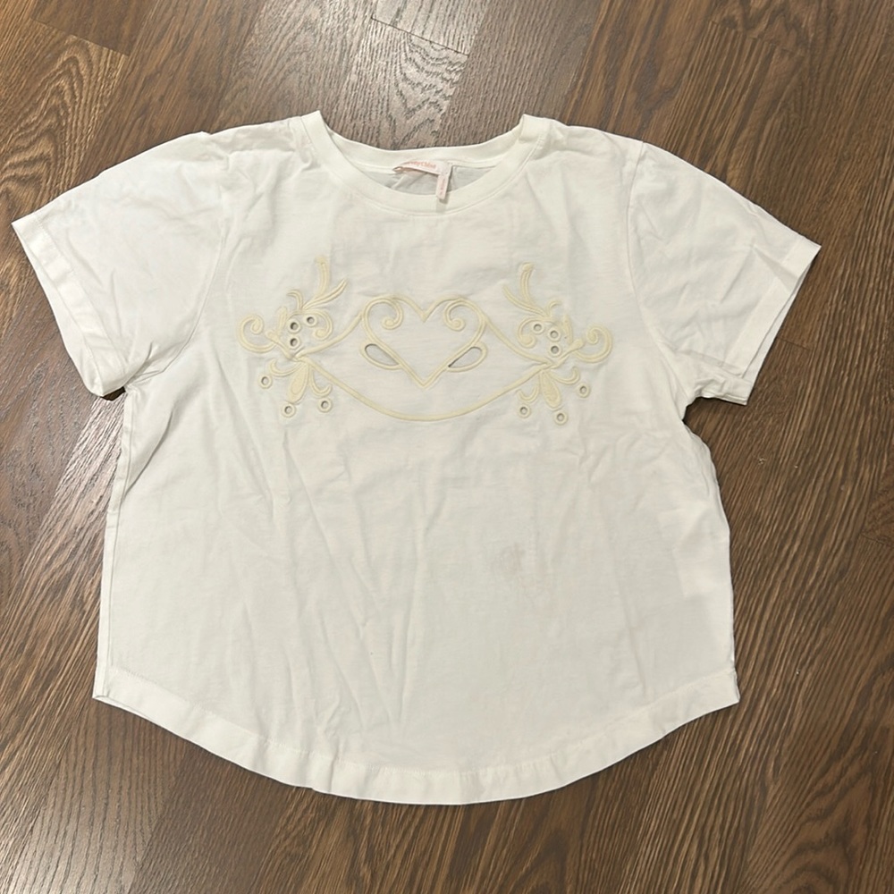 See by Chloe white T-shirt